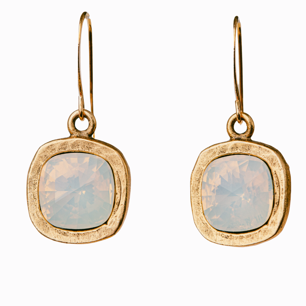 NOVA WHITE OPAL EARRINGS